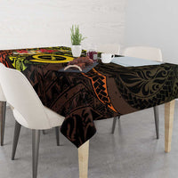 Vanuatu Christmas Tablecloth Vanuatuan Pig Tusk - Meri Krismas! LT14 - Polynesian Pride