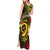 Vanuatu Christmas Tank Maxi Dress Vanuatuan Pig Tusk - Meri Krismas!