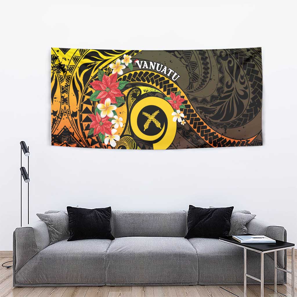 Vanuatu Christmas Tapestry Vanuatuan Pig Tusk - Meri Krismas! LT14 - Polynesian Pride