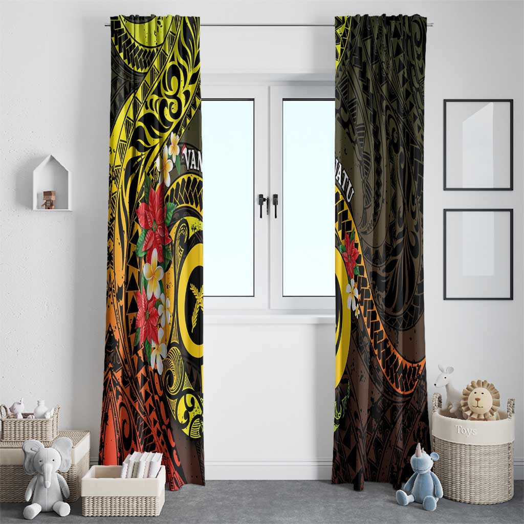 Vanuatu Christmas Window Curtain Vanuatuan Pig Tusk - Meri Krismas! LT14 - Polynesian Pride