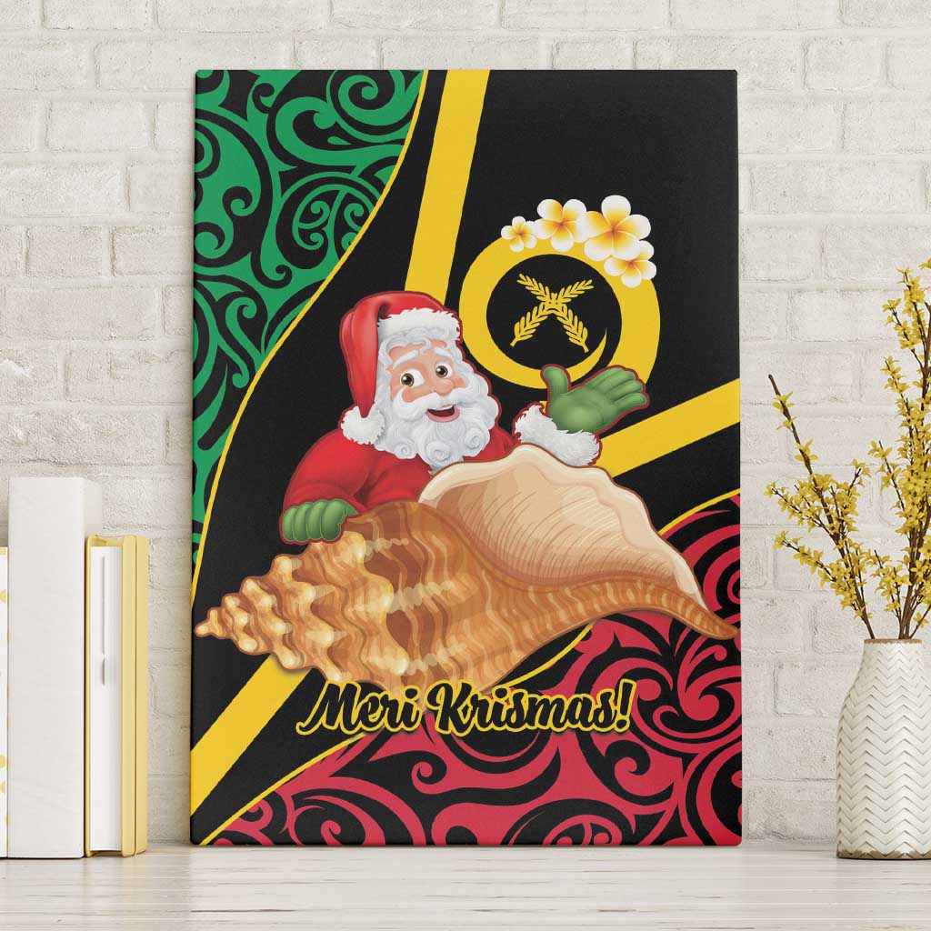 Vanuatu Christmas Canvas Wall Art Vanuatuan Conch Shell - Meri Krismas!