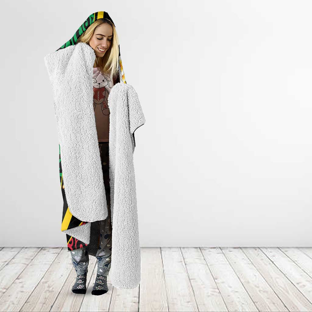Vanuatu Christmas Hooded Blanket Vanuatuan Conch Shell - Meri Krismas! LT14 - Polynesian Pride