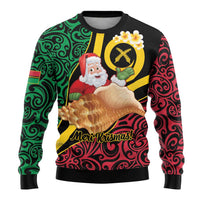 Vanuatu Christmas Ugly Christmas Sweater Vanuatuan Conch Shell - Meri Krismas! LT14 - Polynesian Pride