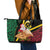 Vanuatu Christmas Leather Tote Bag Vanuatuan Conch Shell - Meri Krismas!