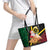 Vanuatu Christmas Leather Tote Bag Vanuatuan Conch Shell - Meri Krismas!