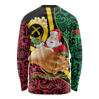 Vanuatu Christmas Long Sleeve Shirt Vanuatuan Conch Shell - Meri Krismas! LT14 - Polynesian Pride