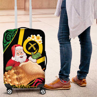 Vanuatu Christmas Luggage Cover Vanuatuan Conch Shell - Meri Krismas! LT14 Black - Polynesian Pride