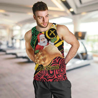 Vanuatu Christmas Men Tank Top Vanuatuan Conch Shell - Meri Krismas! LT14 Black - Polynesian Pride