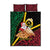 Vanuatu Christmas Quilt Bed Set Vanuatuan Conch Shell - Meri Krismas!