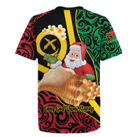 Vanuatu Christmas Rugby Jersey Vanuatuan Conch Shell - Meri Krismas! LT14 - Polynesian Pride