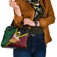 Vanuatu Christmas Shoulder Handbag Vanuatuan Conch Shell - Meri Krismas! LT14 - Polynesian Pride