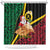 Vanuatu Christmas Shower Curtain Vanuatuan Conch Shell - Meri Krismas!