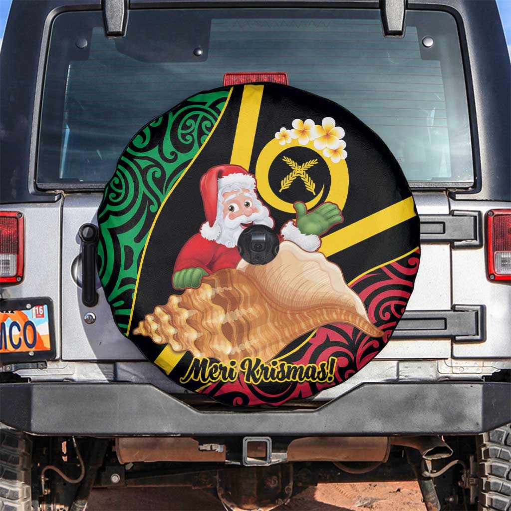 Vanuatu Christmas Spare Tire Cover Vanuatuan Conch Shell - Meri Krismas!