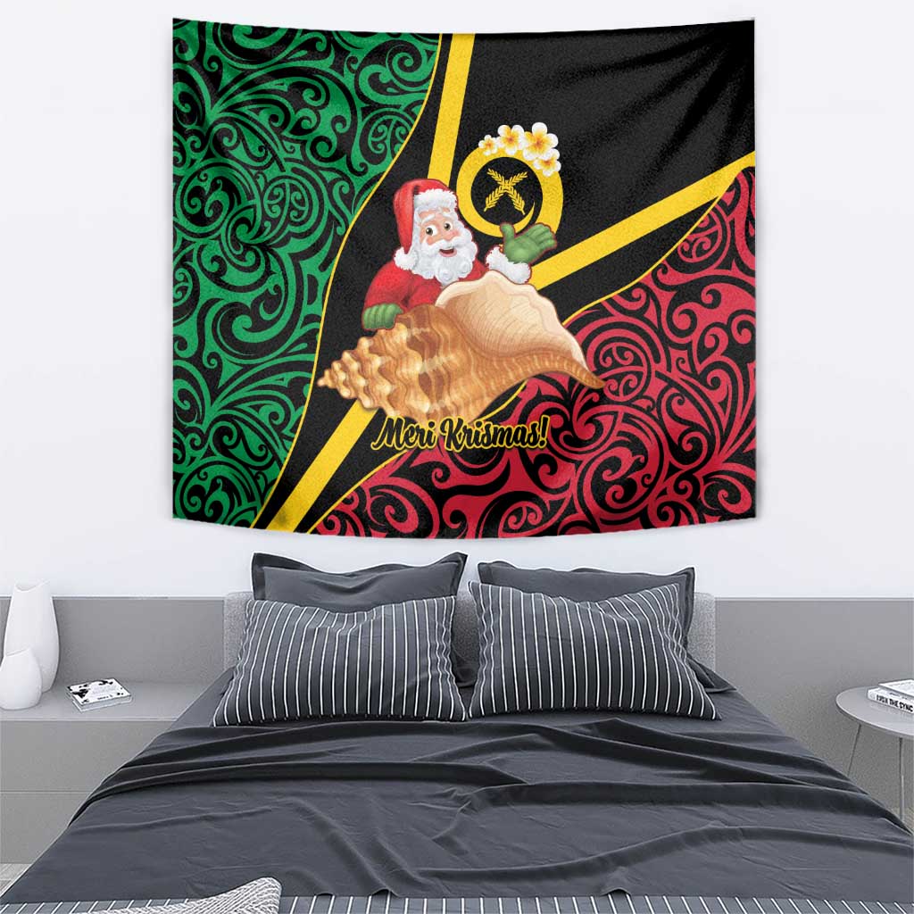 Vanuatu Christmas Tapestry Vanuatuan Conch Shell - Meri Krismas! LT14 - Polynesian Pride