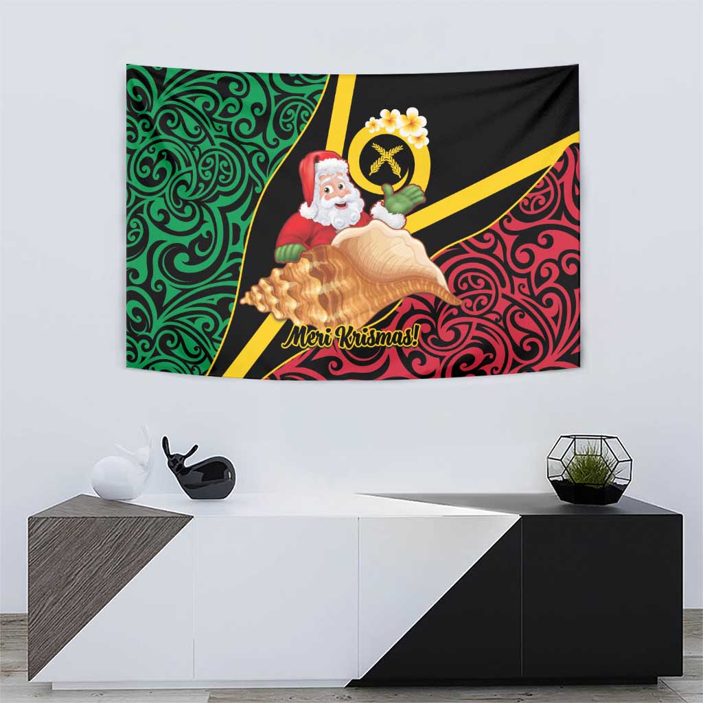 Vanuatu Christmas Tapestry Vanuatuan Conch Shell - Meri Krismas! LT14 - Polynesian Pride