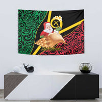 Vanuatu Christmas Tapestry Vanuatuan Conch Shell - Meri Krismas! LT14 - Polynesian Pride