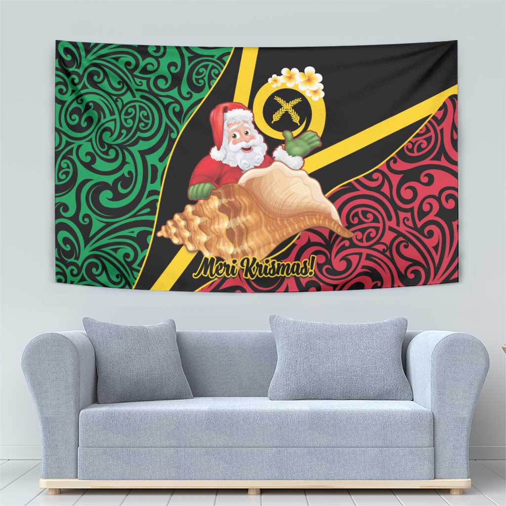 Vanuatu Christmas Tapestry Vanuatuan Conch Shell - Meri Krismas! LT14 - Polynesian Pride