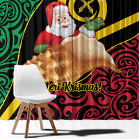 Vanuatu Christmas Window Curtain Vanuatuan Conch Shell - Meri Krismas! LT14 - Polynesian Pride