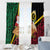 Vanuatu Christmas Window Curtain Vanuatuan Conch Shell - Meri Krismas!