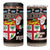 Fiji Christmas 4 in 1 Can Cooler Tumbler Fijian Masi Marau na Kerisimasi! - Brown