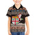 Fiji Christmas Kid Hawaiian Shirt Fijian Masi Marau na Kerisimasi! - Brown