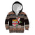 Fiji Christmas Kid Hoodie Fijian Masi Marau na Kerisimasi! - Brown