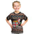 Fiji Christmas Kid T Shirt Fijian Masi Marau na Kerisimasi! - Brown