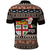 Fiji Christmas Polo Shirt Fijian Masi Marau na Kerisimasi! - Brown