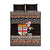 Fiji Christmas Quilt Bed Set Fijian Masi Marau na Kerisimasi! - Brown