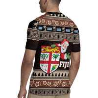 Fiji Christmas Rugby Jersey Fijian Masi Marau na Kerisimasi! - Brown LT14 - Polynesian Pride