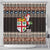 Fiji Christmas Shower Curtain Fijian Masi Marau na Kerisimasi! - Brown