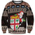 Fiji Christmas Sweatshirt Fijian Masi Marau na Kerisimasi! - Brown