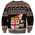 Fiji Christmas Sweatshirt Fijian Masi Marau na Kerisimasi! - Brown