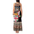 Fiji Christmas Tank Maxi Dress Fijian Masi Marau na Kerisimasi! - Brown