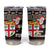 Fiji Christmas Tumbler Cup Fijian Masi Marau na Kerisimasi! - Brown