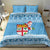 Fiji Christmas Bedding Set Fijian Masi Marau na Kerisimasi! - Blue