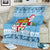 Fiji Christmas Blanket Fijian Masi Marau na Kerisimasi! - Blue