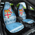 Fiji Christmas Car Seat Cover Fijian Masi Marau na Kerisimasi! - Blue