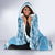 Fiji Christmas Hooded Blanket Fijian Masi Marau na Kerisimasi! - Blue