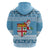 Fiji Christmas Hoodie Fijian Masi Marau na Kerisimasi! - Blue