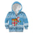 Fiji Christmas Kid Hoodie Fijian Masi Marau na Kerisimasi! - Blue