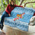 Fiji Christmas Quilt Fijian Masi Marau na Kerisimasi! - Blue