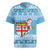 Fiji Christmas Rugby Jersey Fijian Masi Marau na Kerisimasi! - Blue