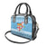 Fiji Christmas Shoulder Handbag Fijian Masi Marau na Kerisimasi! - Blue