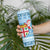 Fiji Christmas Skinny Tumbler Fijian Masi Marau na Kerisimasi! - Blue