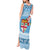 Fiji Christmas Tank Maxi Dress Fijian Masi Marau na Kerisimasi! - Blue