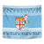 Fiji Christmas Tapestry Fijian Masi Marau na Kerisimasi! - Blue