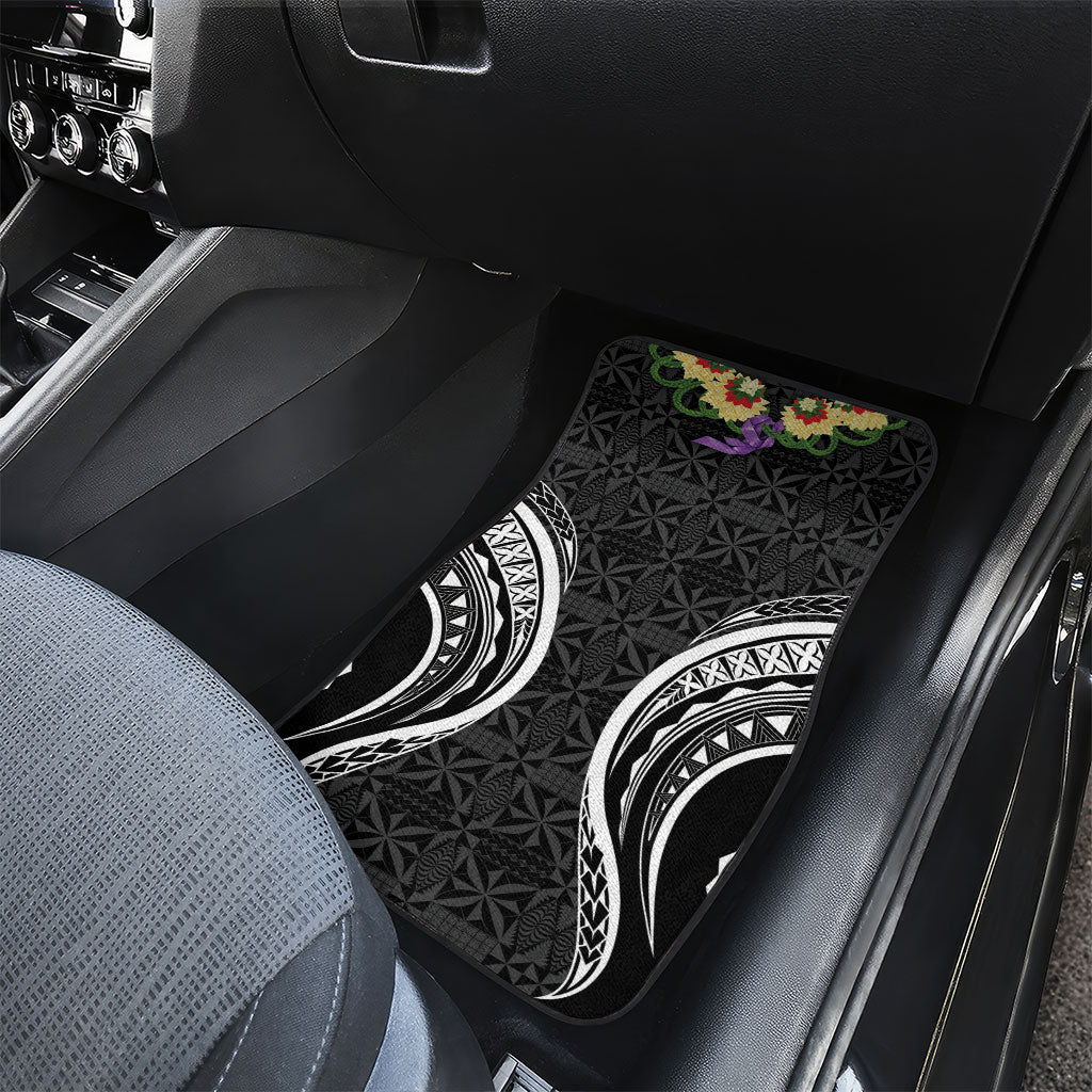 Black Tonga Ngatu Kahoa Lei Car Mats LT14 - Polynesian Pride