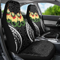 Black Tonga Ngatu Kahoa Lei Car Seat Cover LT14 - Polynesian Pride