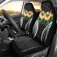 Black Tonga Ngatu Kahoa Lei Car Seat Cover LT14 - Polynesian Pride